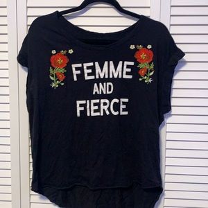 MADE IN THE USA Feminism Female Empowerment Floral T-Shirt